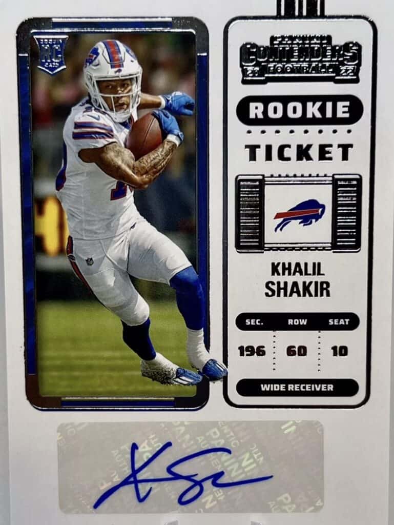 2022 Panini Contender Auto RC Khalil Shakir #219