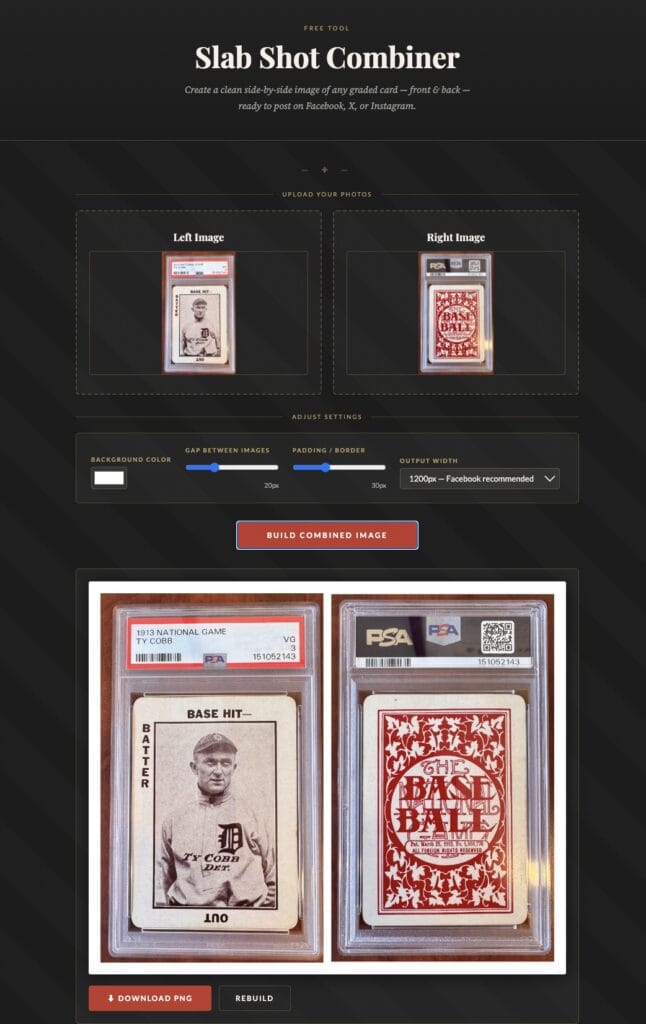 Card Slab Combiner Photo