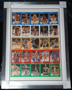 1985 Star Team Supers Framed Uncut Sheet